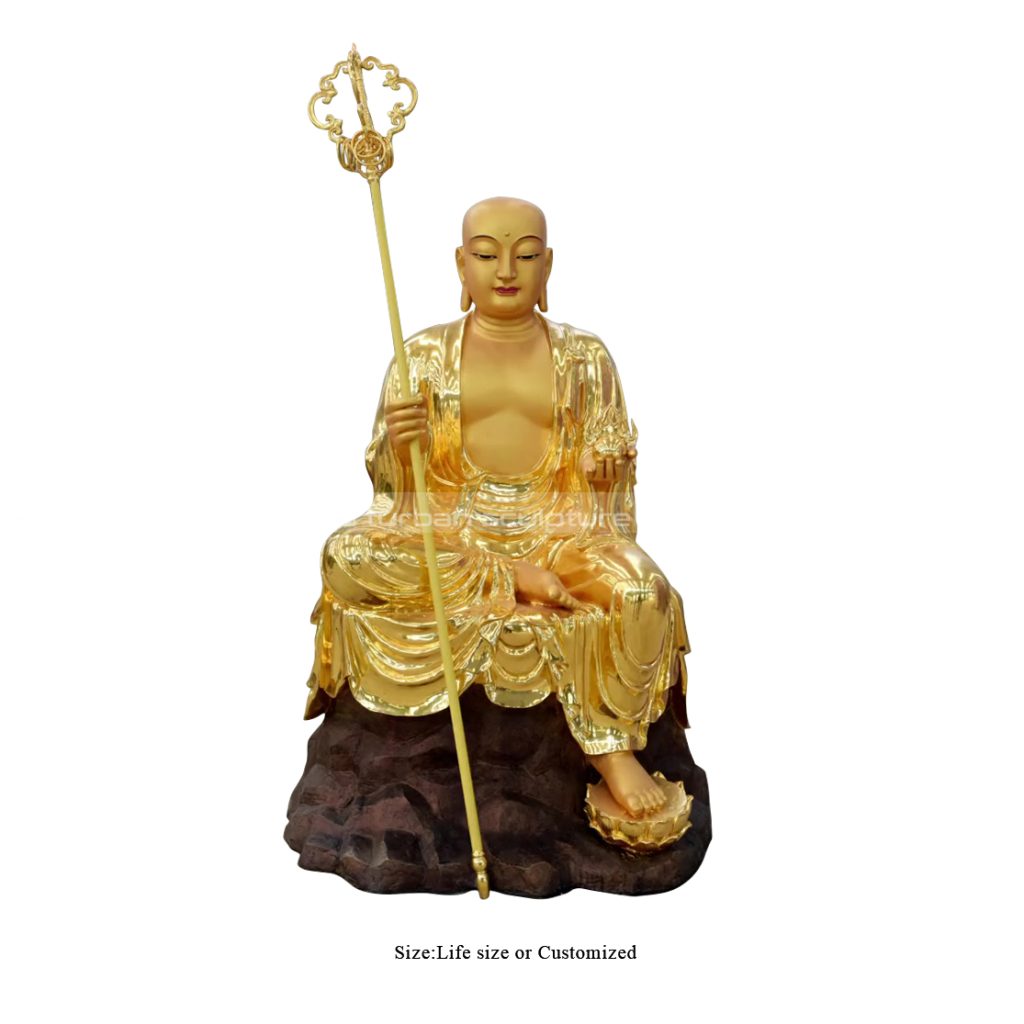 chinese monk statue