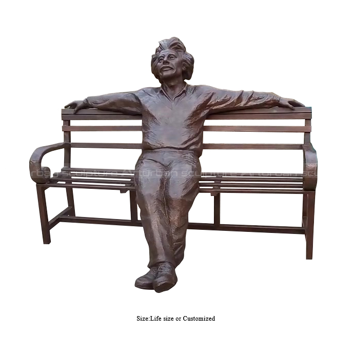 albert einstein bronze statue