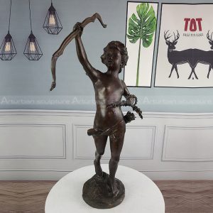 bronze cupid sculpture