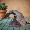 owl sculpture for garden