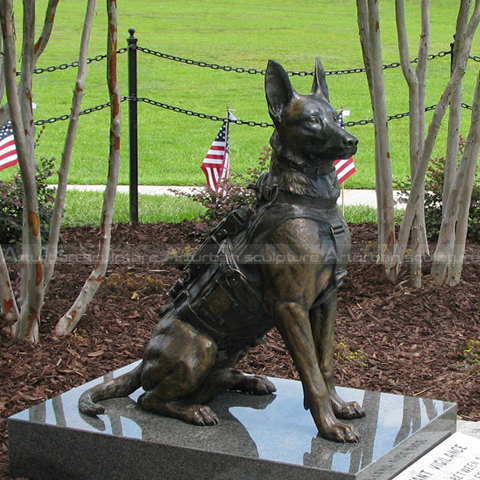 german shepherd dog statue