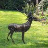 life size bronze stag statue