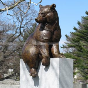 brown bear sculpture