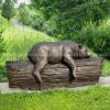 bear bronze statue