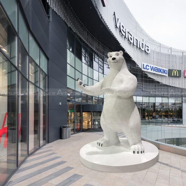 large polar bear statue