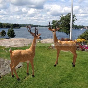 large resin deer statue