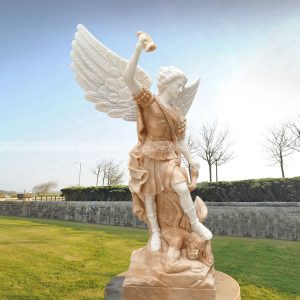 st michael marble statue