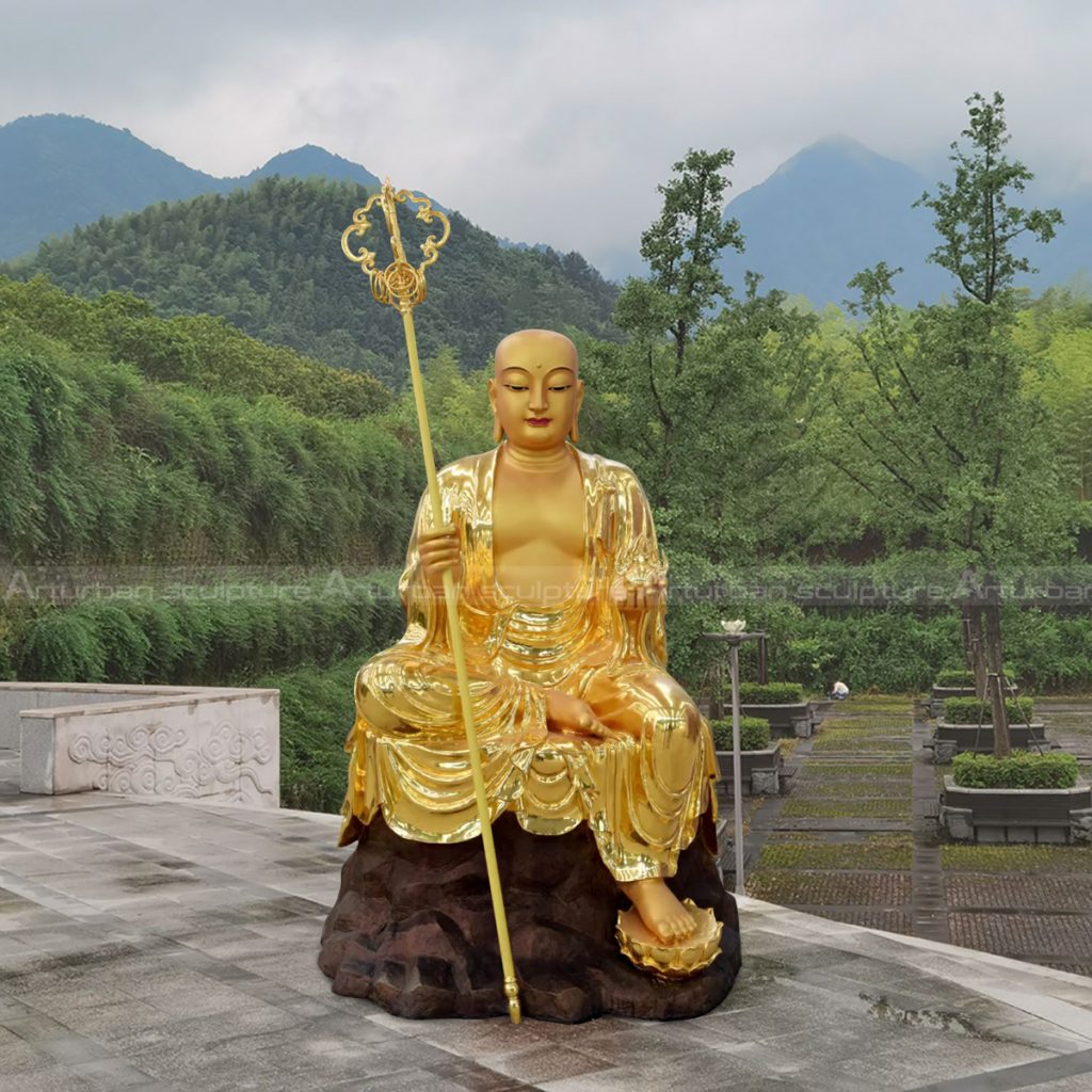 chinese monk statue