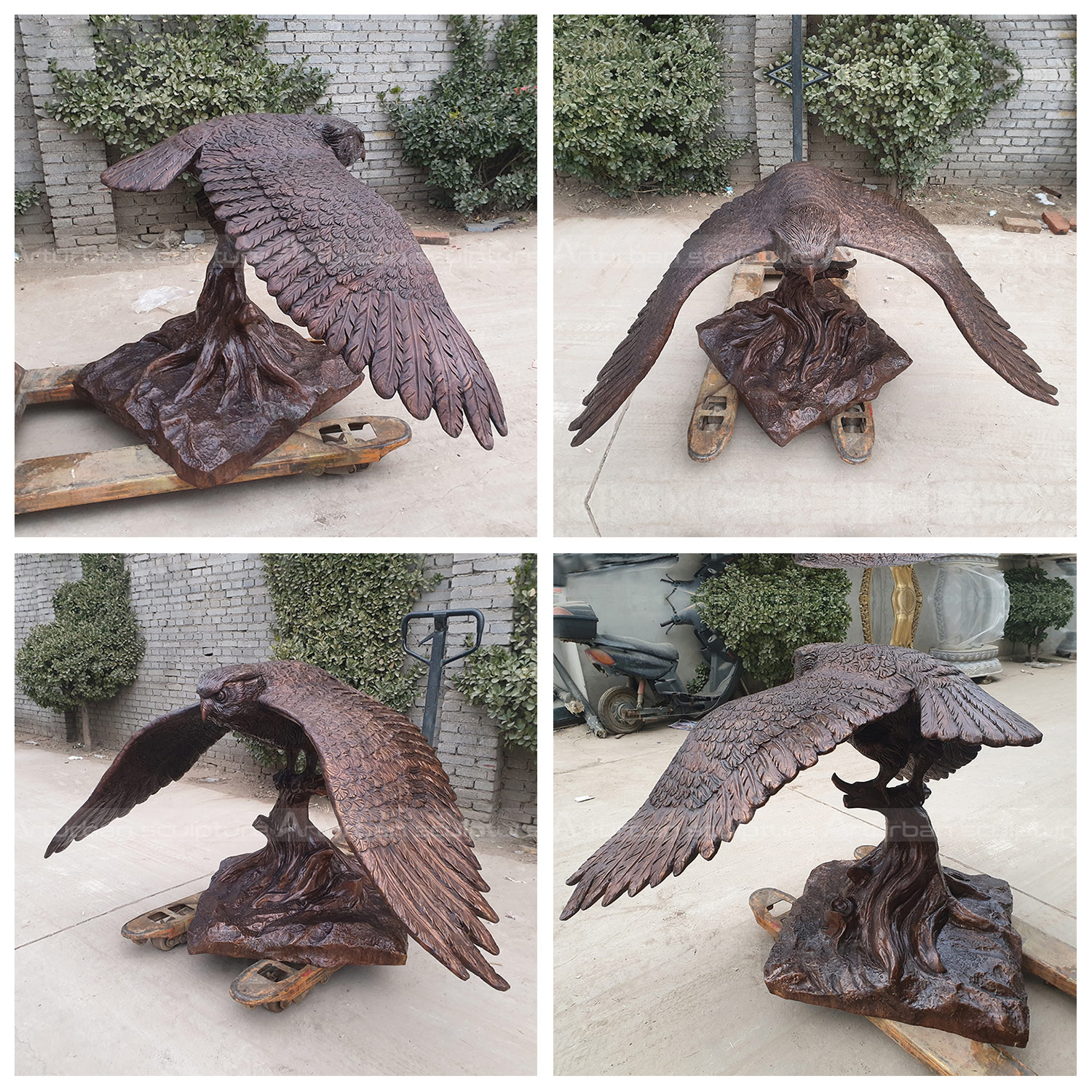 owl sculpture for garden