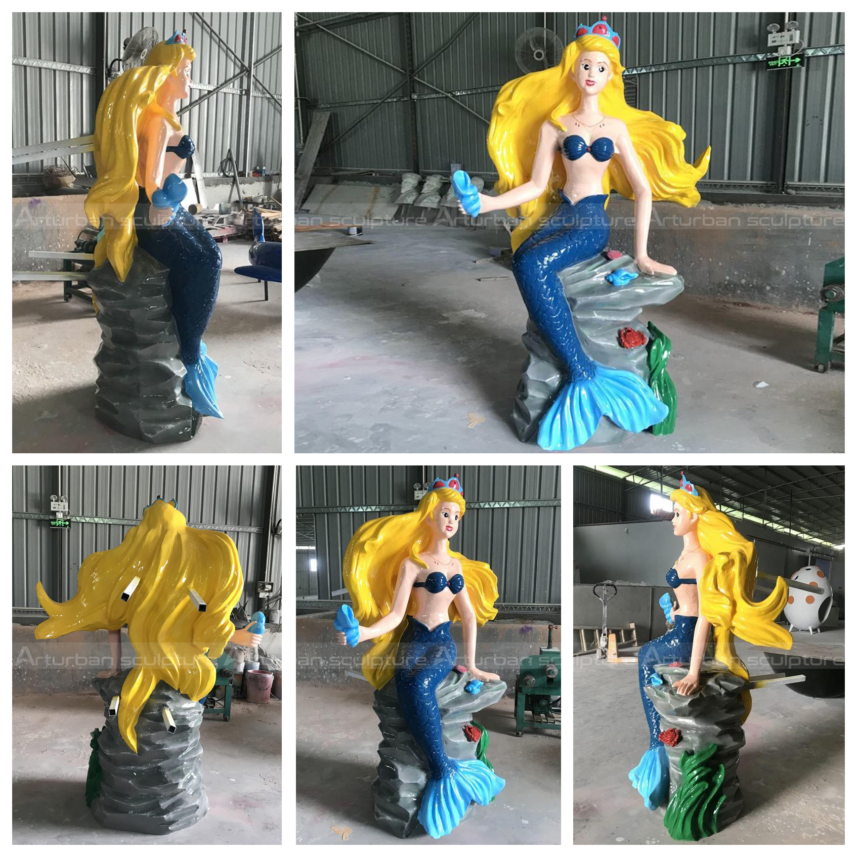 big mermaid statue