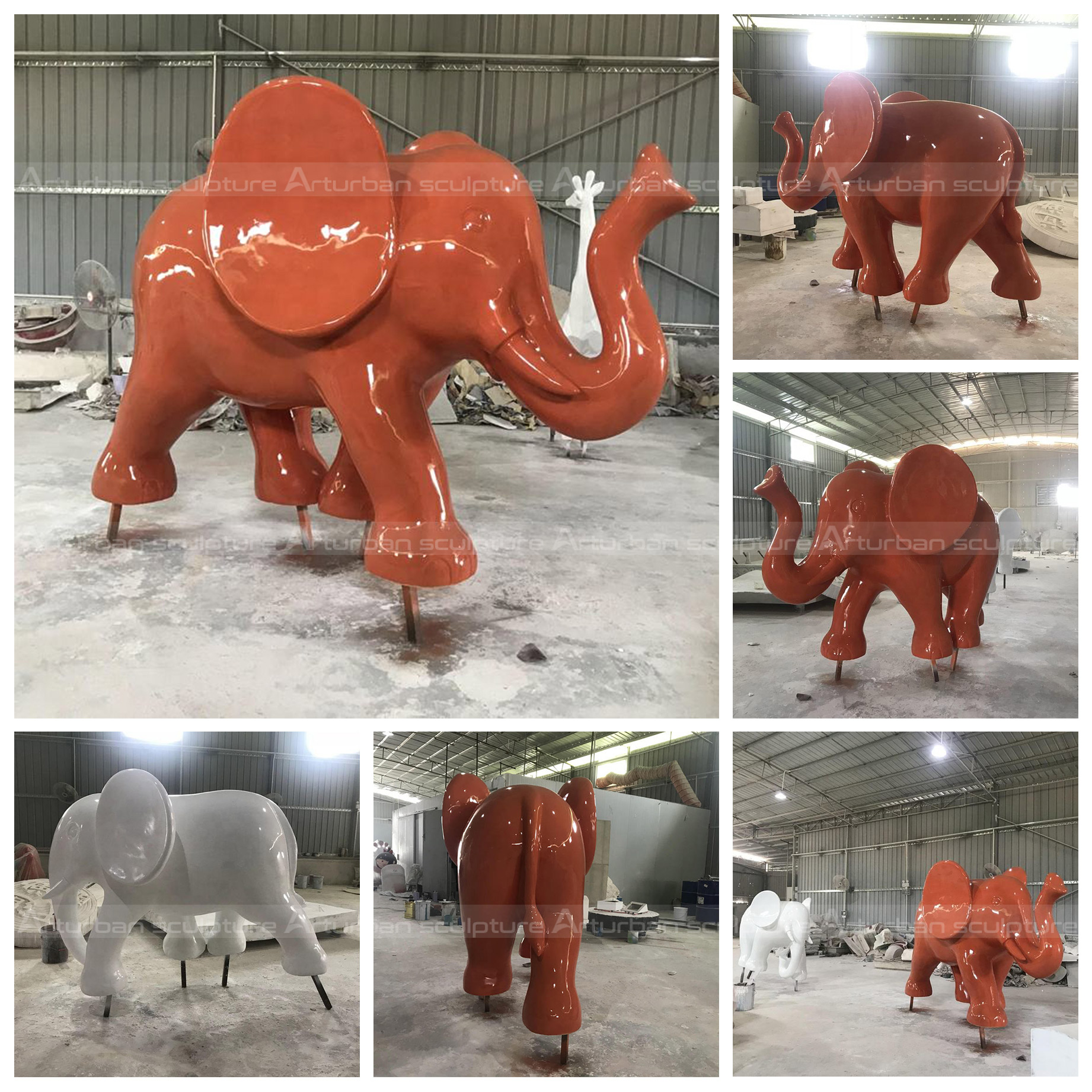 standing elephant statue