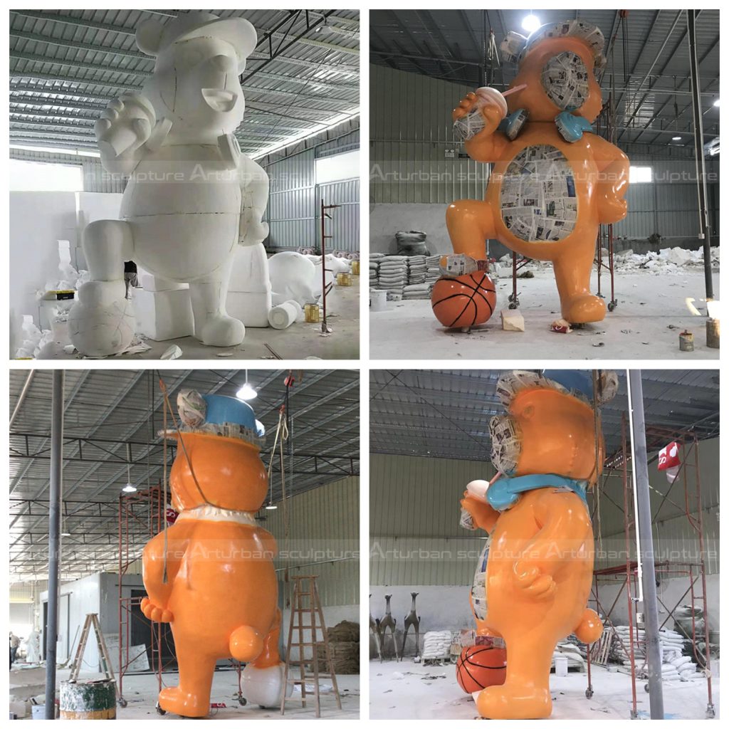 fiberglass bear statue