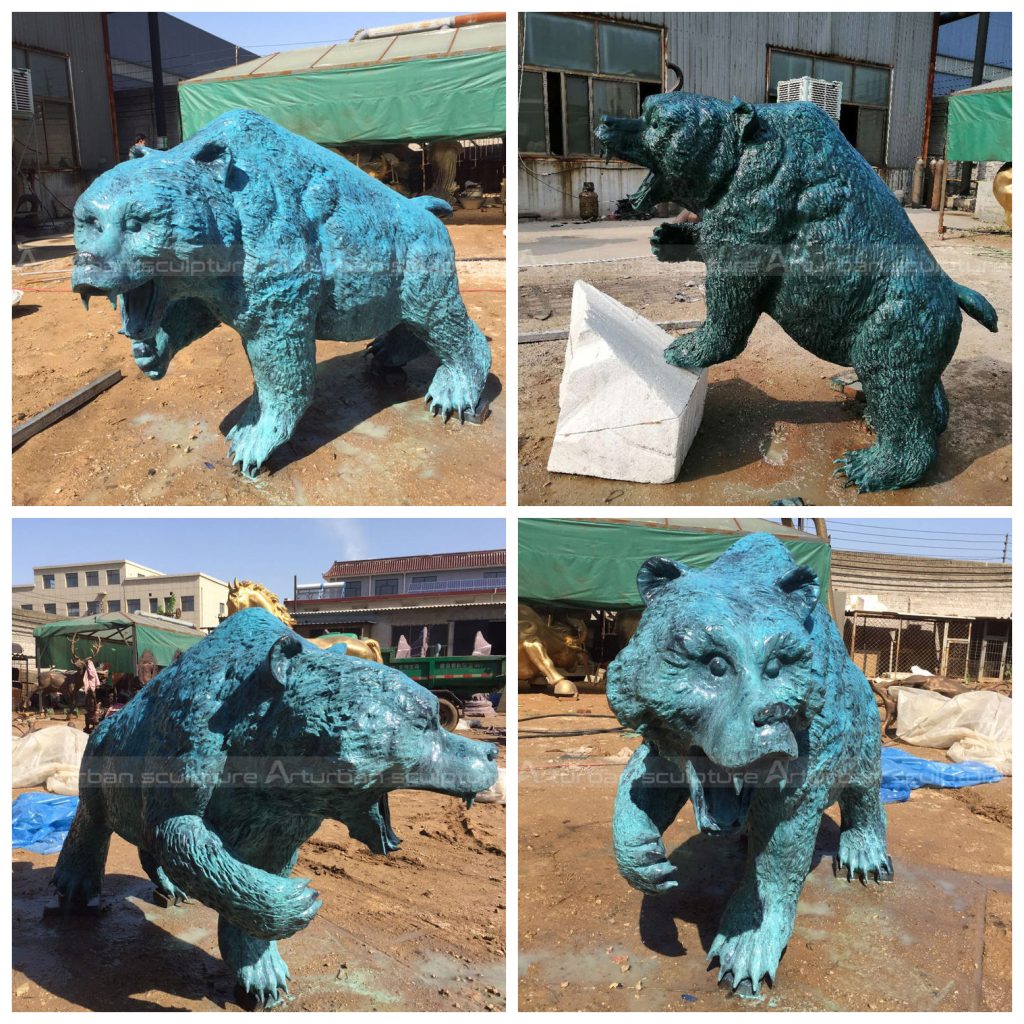 outdoor bear sculpture