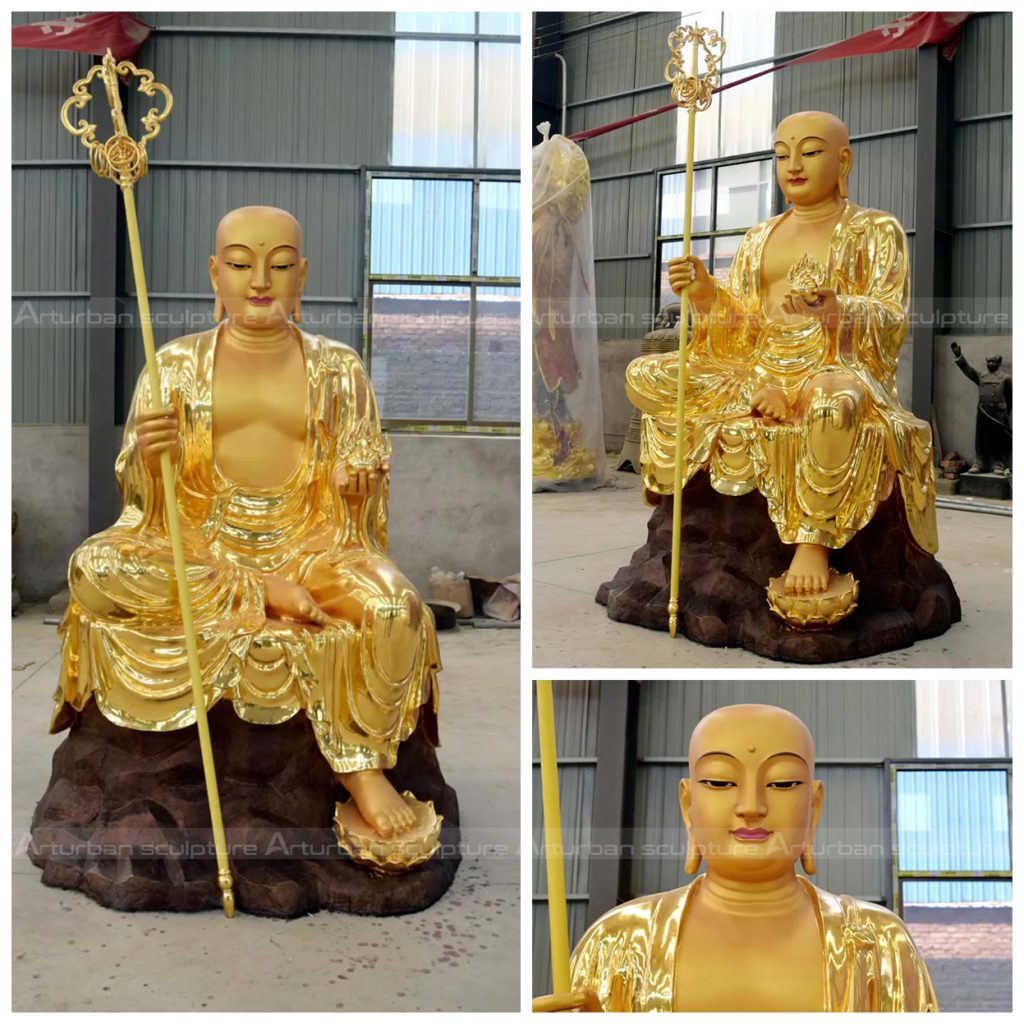 chinese monk statue
