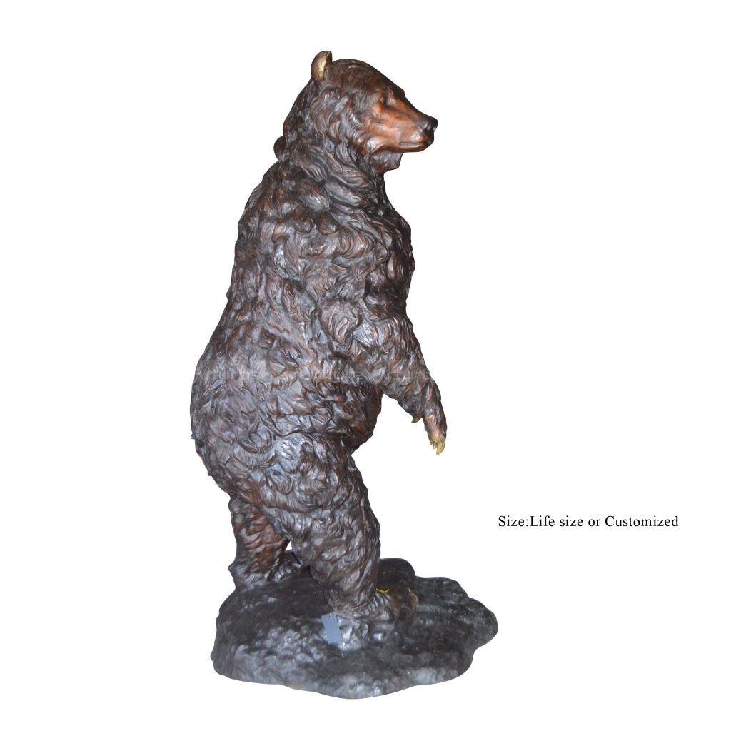 brown bear statue