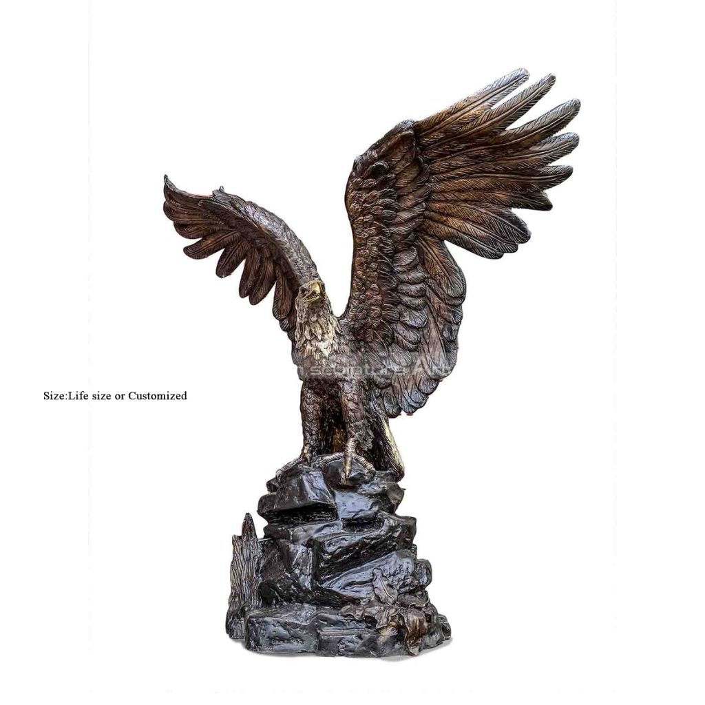 outdoor eagle sculpture