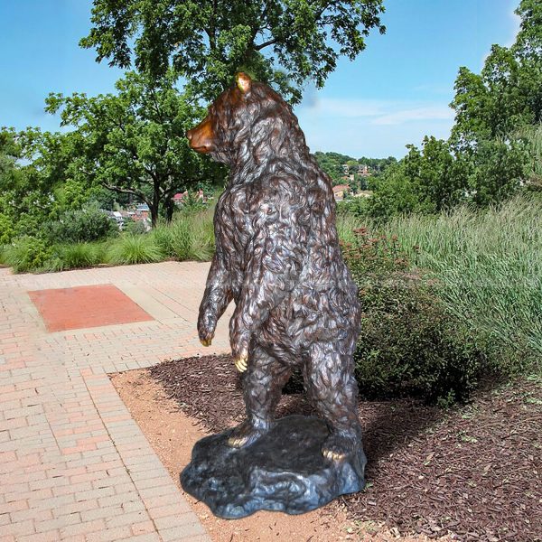 brown bear statue