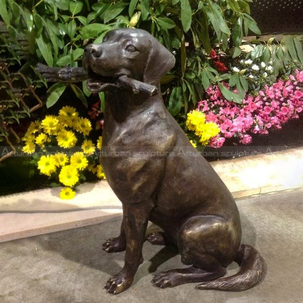 labrador garden sculpture