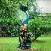 outdoor mermaid water fountain