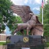 griffin garden statue