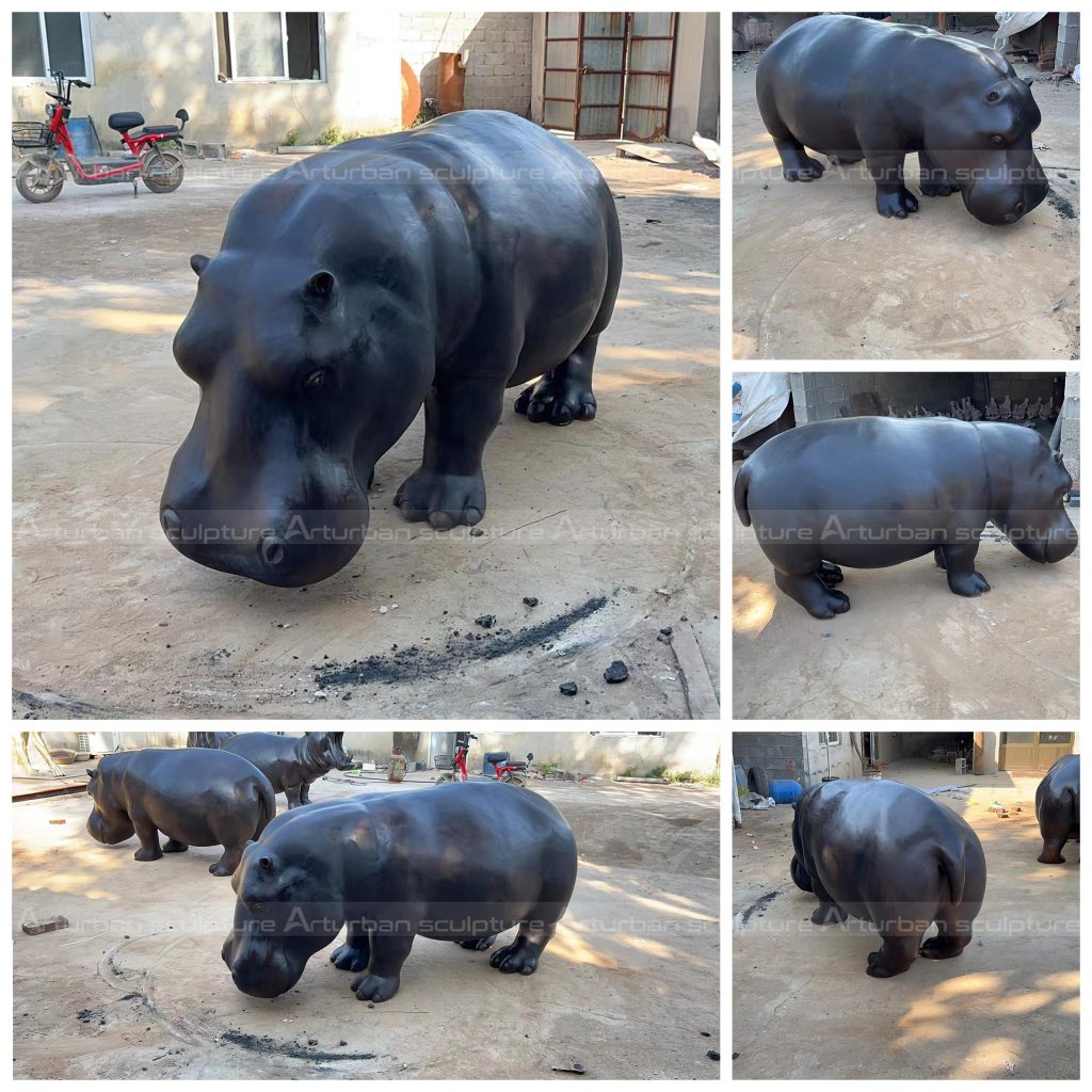 hippo garden sculpture