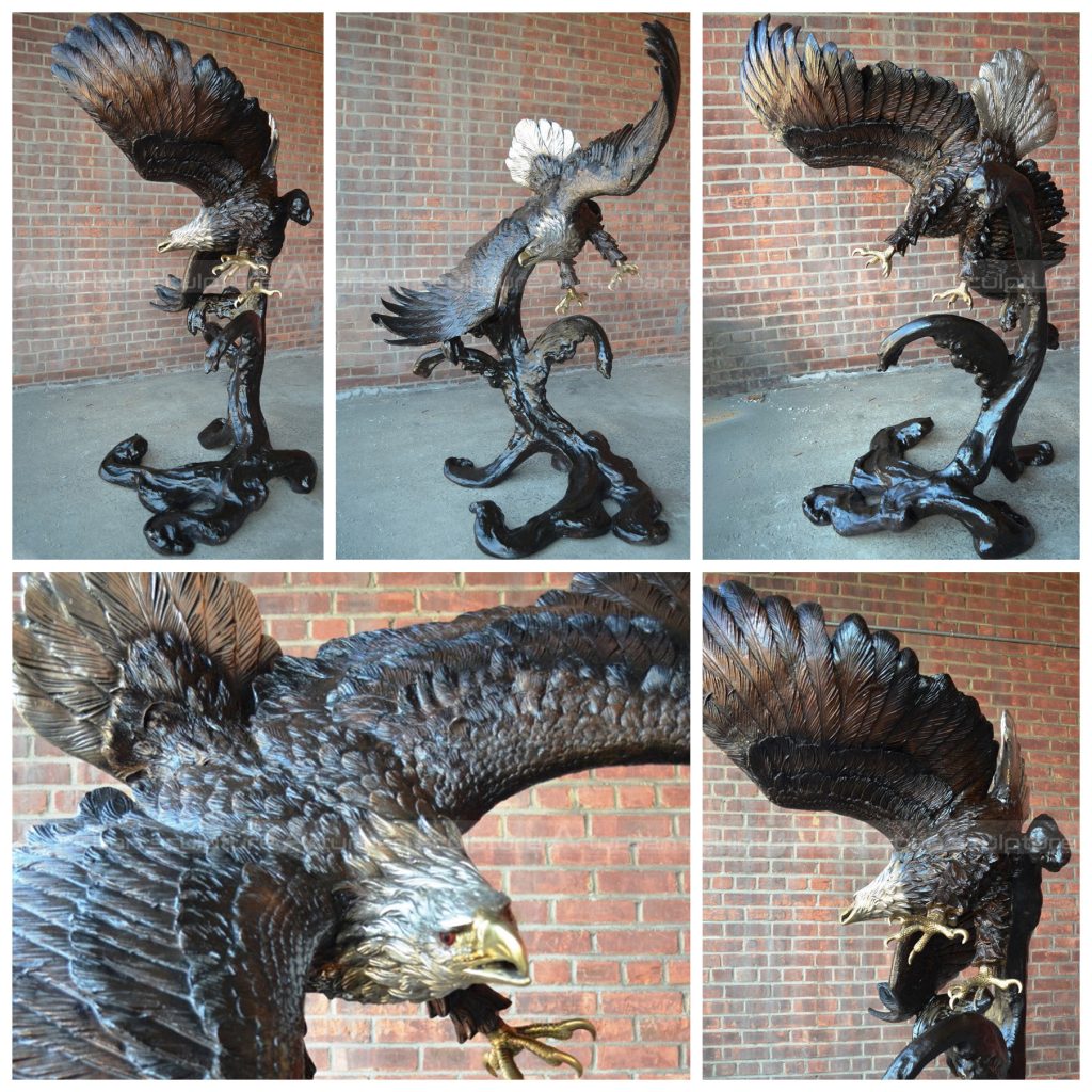 eagle bronze statue