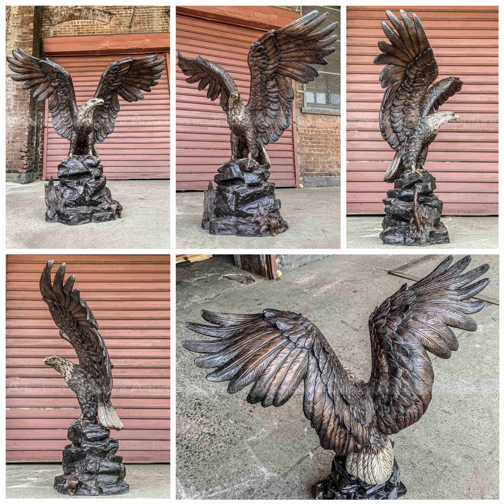 outdoor eagle sculpture