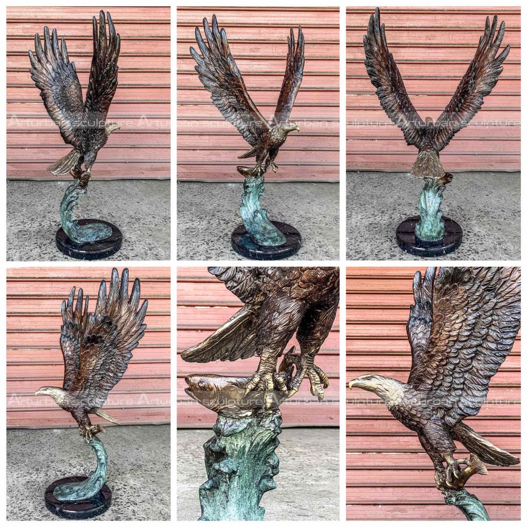 flying eagle sculpture