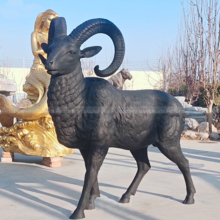 bighorn sheep bronze sculpture