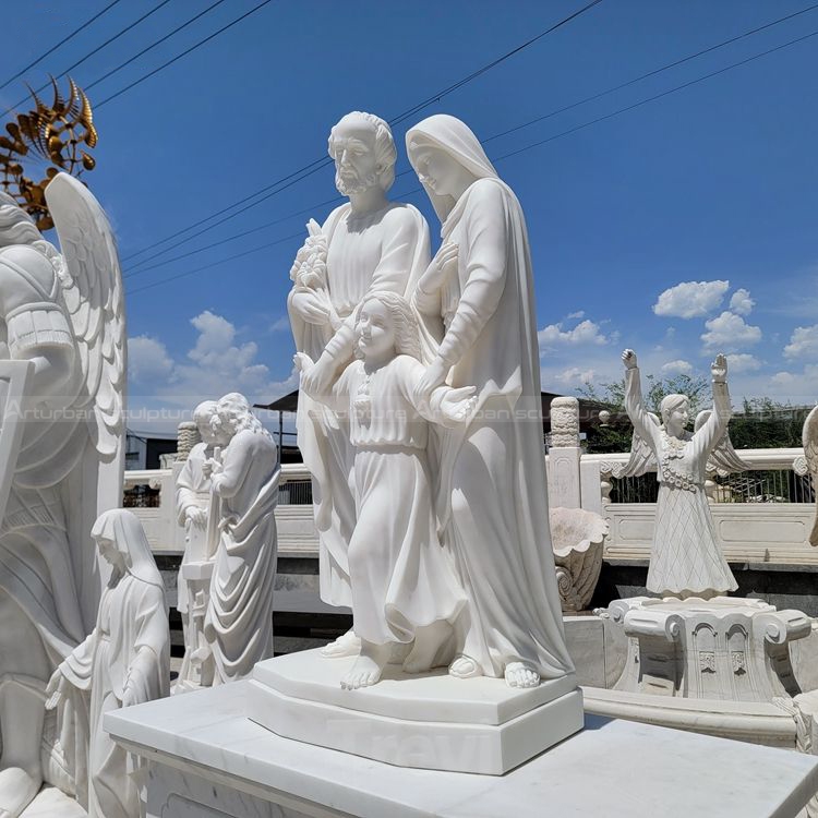 large outdoor holy family statue