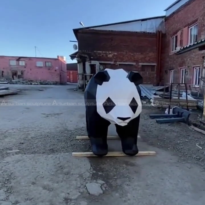 panda outdoor statue