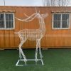 wire deer sculpture