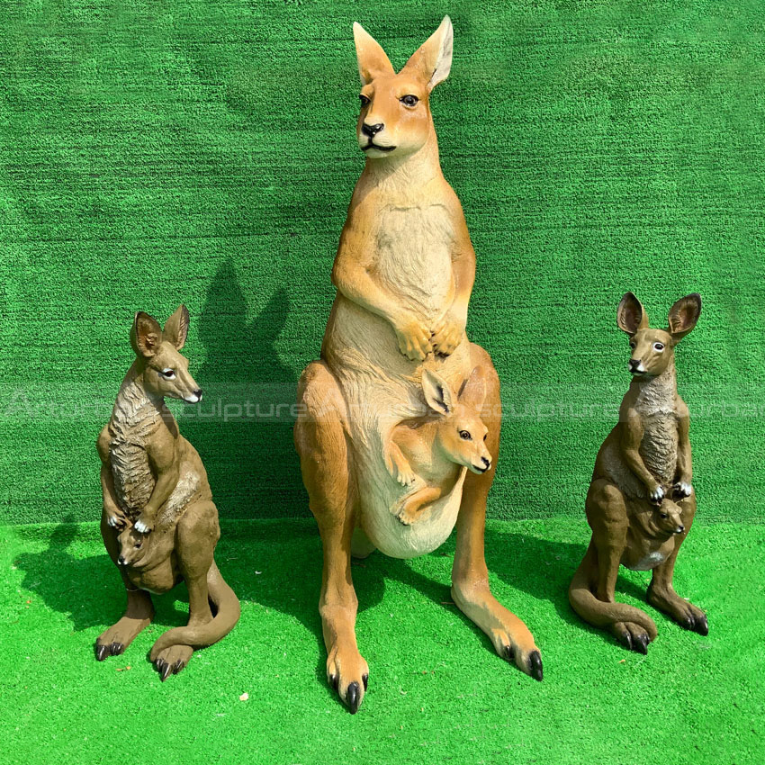 life size kangaroo statue