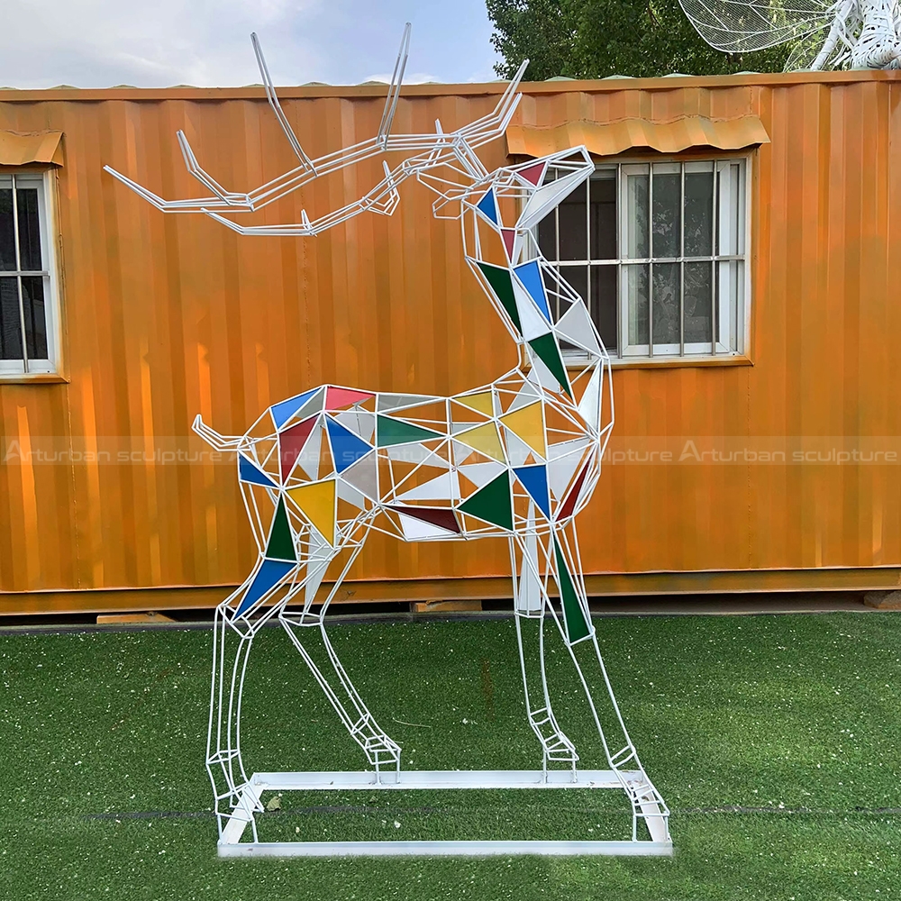 wire deer sculpture
