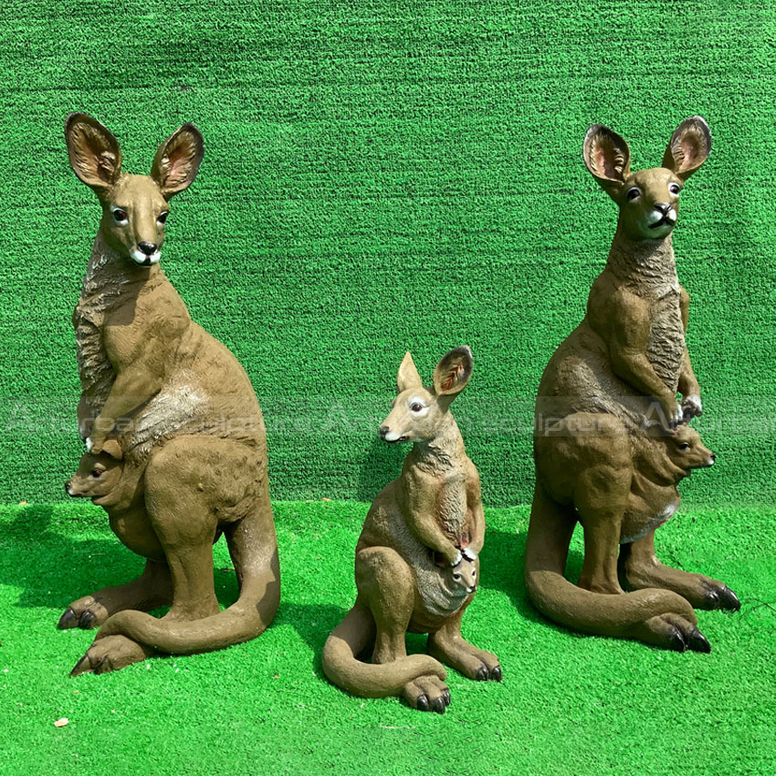 life size kangaroo statue