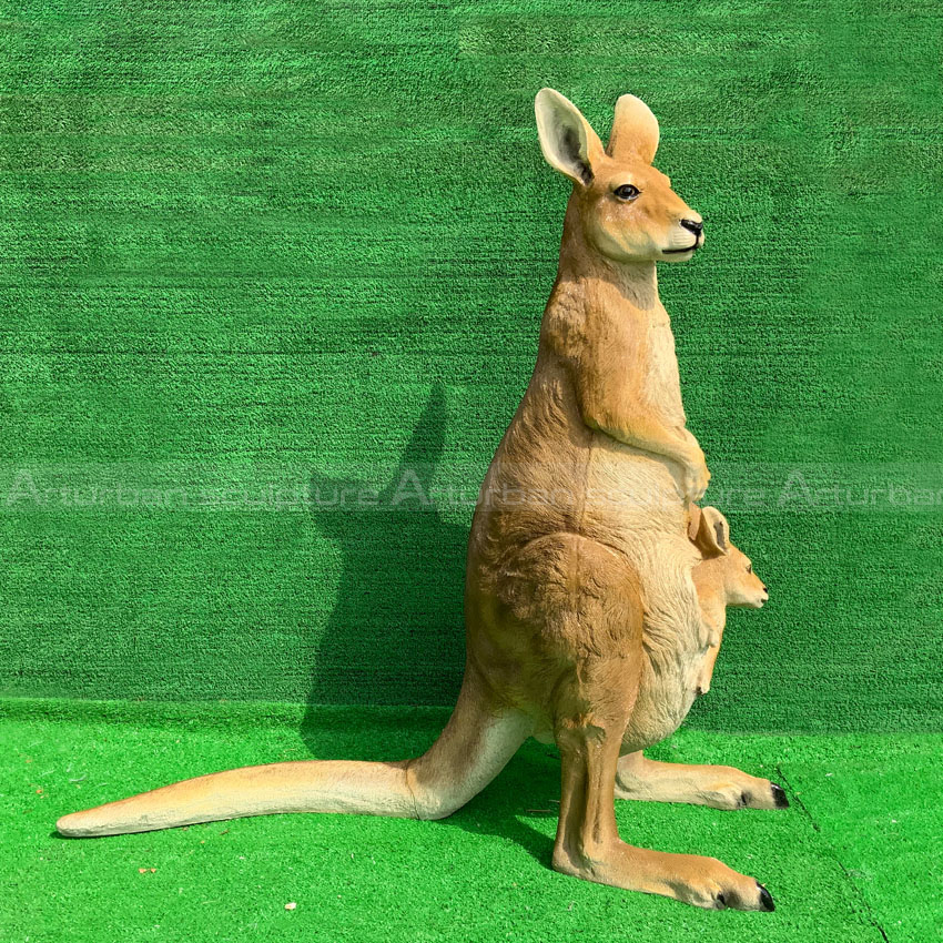 life size kangaroo statue