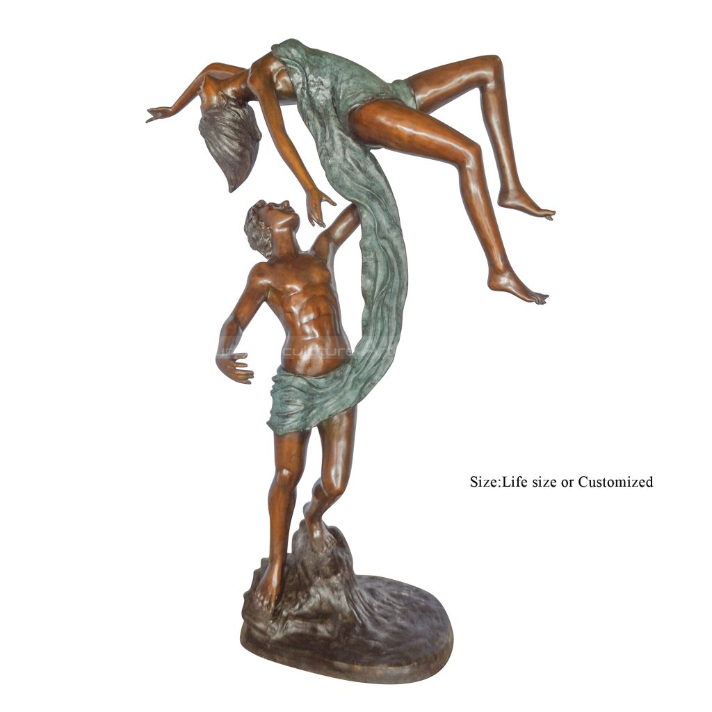 dancing couple bronze sculpture