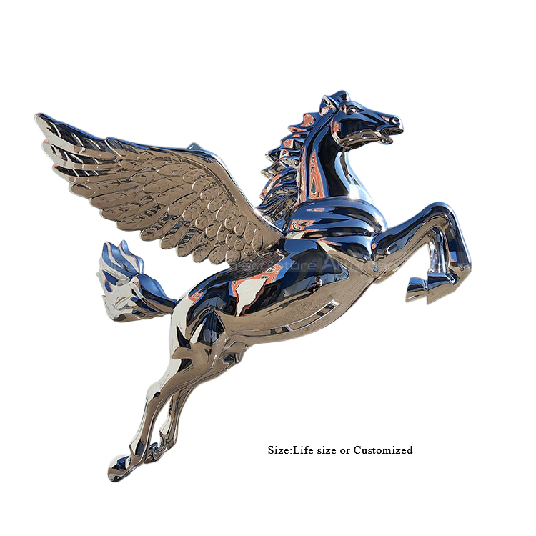 winged horse statue