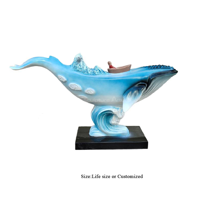 blue whale statue