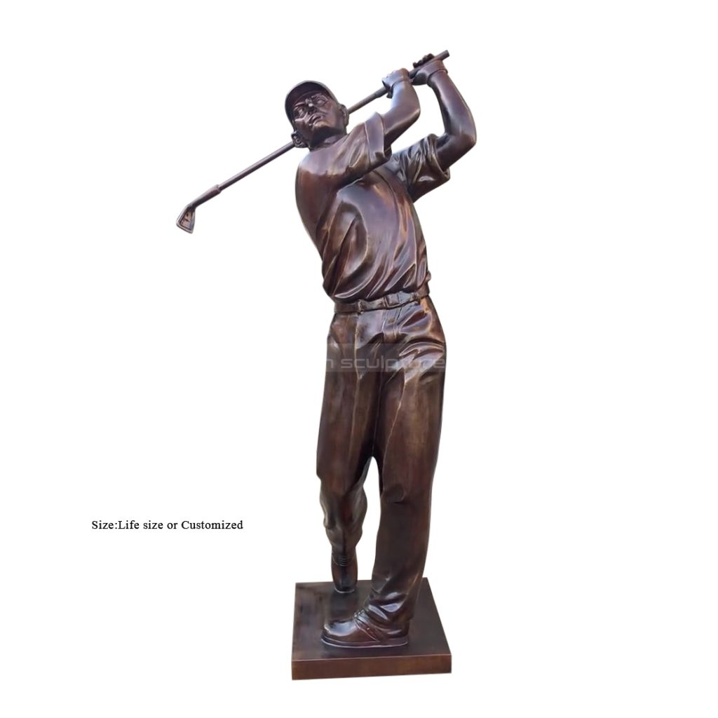 outdoor garden golf statues