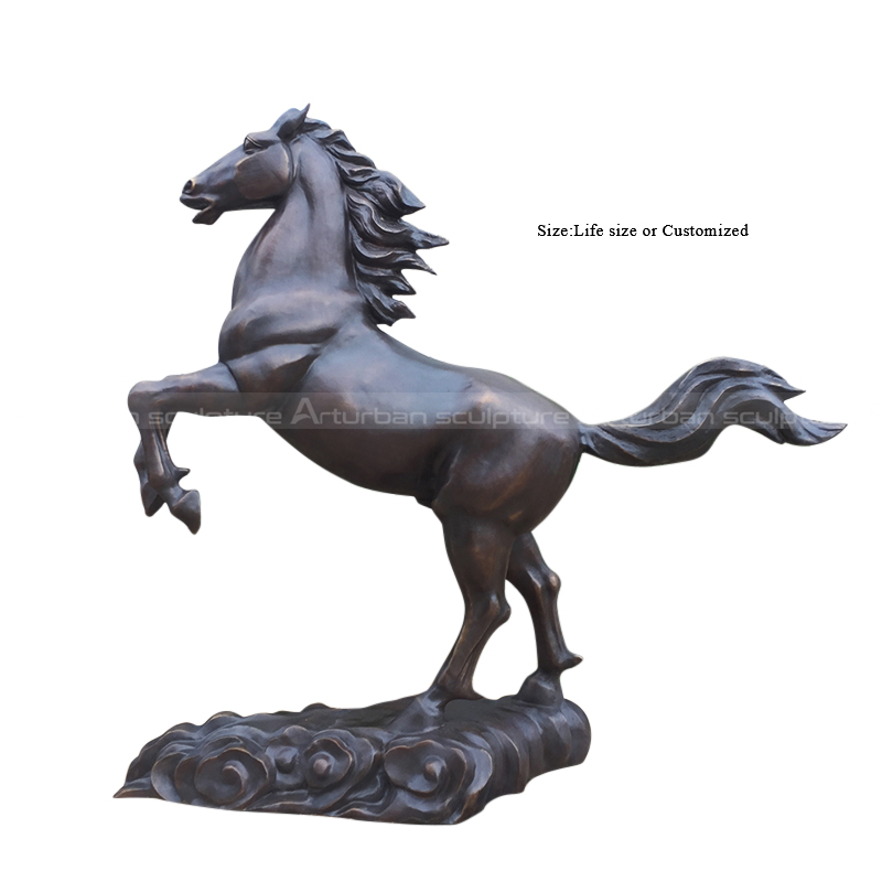jumping horse figurine