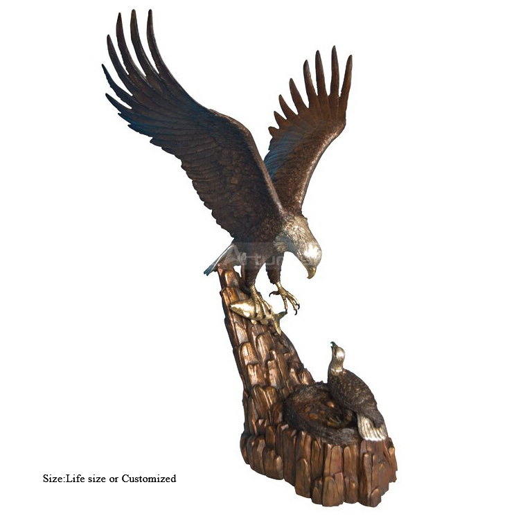 large eagle garden statue