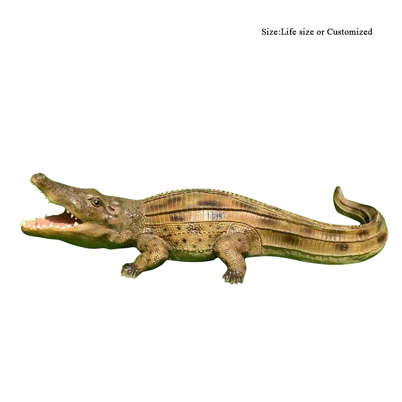 crocodile lawn ornament