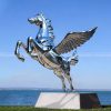 winged horse statue