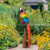 parrot garden statue