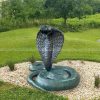bronze cobra statue