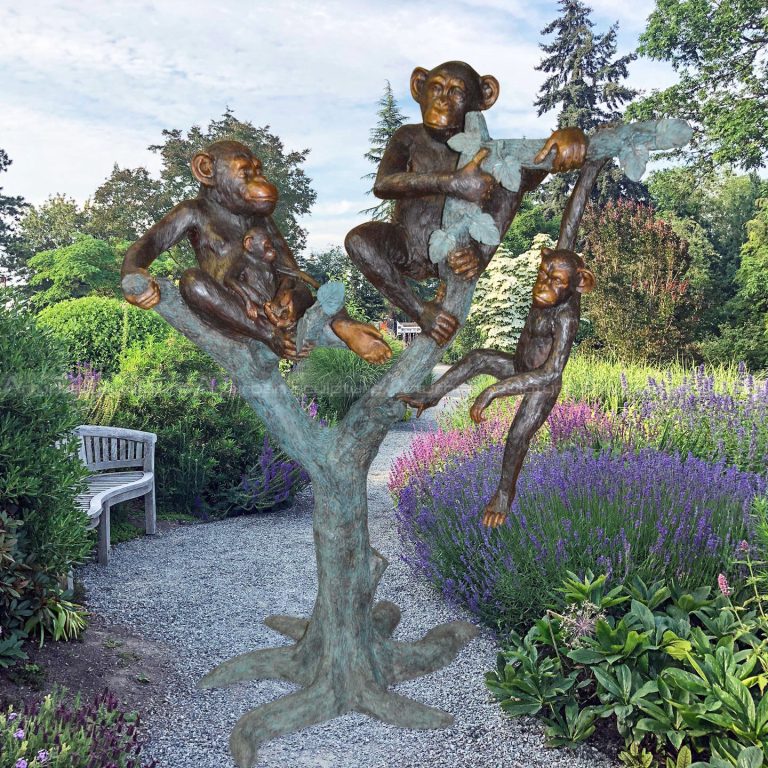 منحوتة قرد نحاسية