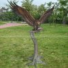 brass eagle sculpture