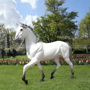 life size horse statue fiberglass