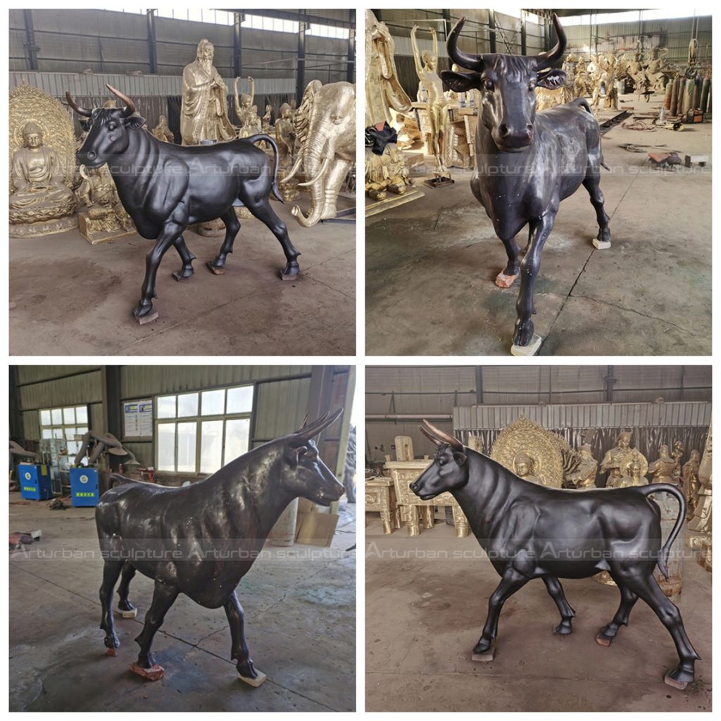black bull statue
